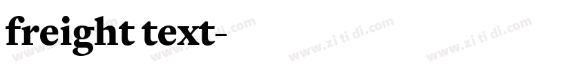 freight text字体转换